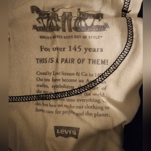 Men's Levi's 541 Athletic Taper Stretch Jeans - W: 40 L:32 (Black) - Picture 4 of 6